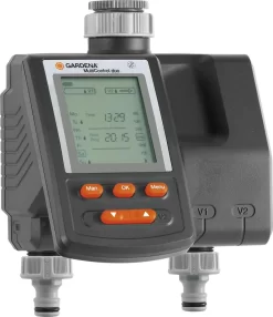 GARDENA Besproeiingsomputer MultiControl Duo - 3 Besproeiingen Per Dag - 1min Tot 3u 59min. -Tuingereedschap 1037x1200