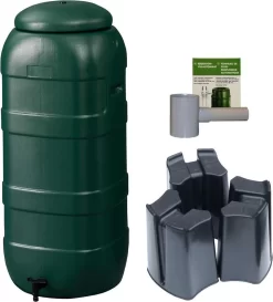 Regenton Rainsaver - Groen 100 L + Voet + Vulautomaat