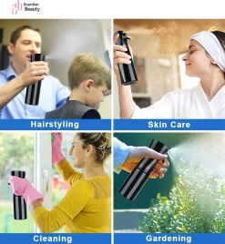 Merkloos Sibel Extreme Mist Verstuiver 160ml Zwart En Wit| Professional Hairdressing Plastic Fine Mist Spray Bottle - 2 Stucks -Tuingereedschap 1107x1200 1