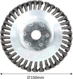 Universele Onkruidborstel Per 5 - 15CM - Max. Toerental 10.000 P/m - Onkruid Verwijderen - Onkruidverwijderaar - Tuingereedschap - Onkruidborstel Bosmaaier - Opzetstuk - SET -Tuingereedschap 1107x1200