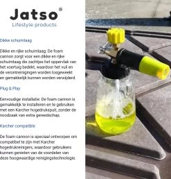 Jatso® Foam Cannon - Snow Foam - Foam Gun - Schuimlans - Foam Gun Auto - Foam Lance - Schuimsproeier - Snow Foam Cannon - Past Op Karcher K1 T/m K7 - Messing - Afneembaar Pistool 7 Jatso® Foam Cannon - Snow Foam - Foam Gun - Schuimlans - Foam Gun Auto - Foam Lance - Schuimsproeier - Snow Foam Cannon - Past Op Karcher K1 T/m K7 - Messing - Afneembaar Pistool -Tuingereedschap 1151x1200 4