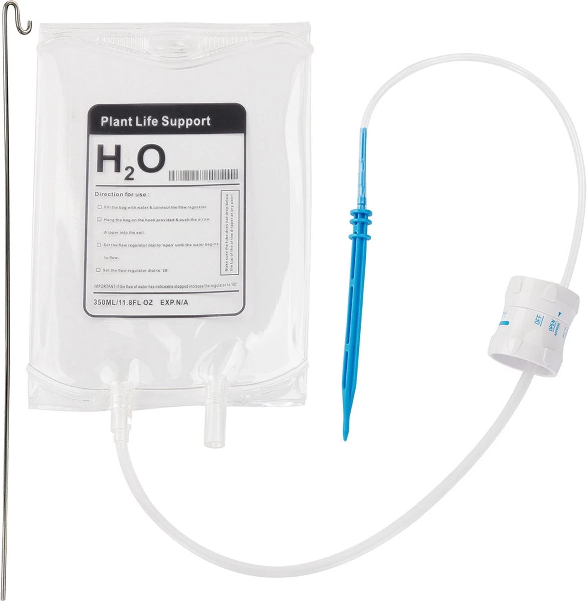 MikaMax Watergeefsysteem Voor Kamerplanten - Infuus Voor Planten - 8 Dagen Automatisch Water - 450 Ml 2 MikaMax Watergeefsysteem Voor Kamerplanten - Infuus Voor Planten - 8 Dagen Automatisch Water - 450 Ml - Afbeelding 2