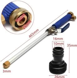 Merkloos Hogedruk-waterjet-Waterspuit-tuinslang | Spuitpistool Aansluiting Op Tuinslang | Hogedruk Waterpistool, Bevestiging Voor Tuinsproeier- Auto Wassen- Terras/tuin Reiniger -Tuingereedschap 1185x1200 6