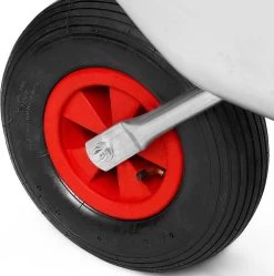 Gardebruk Kruiwagen 80 Liter – Belastbaarheid 100 Kg - Zilver -Tuingereedschap 1190x1200