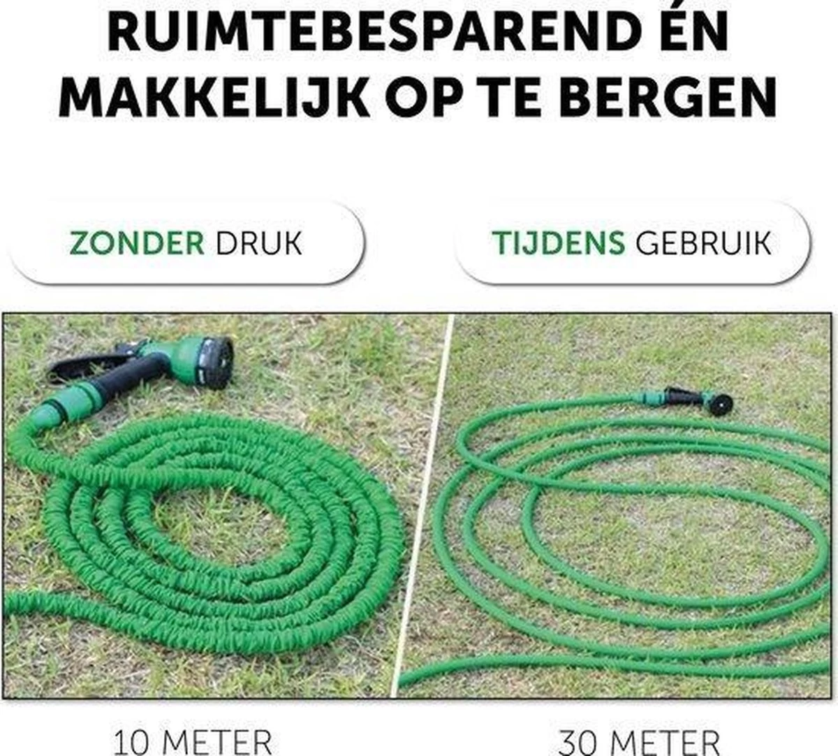 Merkloos Tuinslang - Tuinslag Flexibel - Tuinslag Flexibel 15M -15 Meter - Tuinslangen - Uitrekbaar - Met Koppelstuk - 7 In 1 Sproeikop 7 Merkloos Tuinslang - Tuinslag Flexibel - Tuinslag Flexibel 15M -15 Meter - Tuinslangen - Uitrekbaar - Met Koppelstuk - 7 In 1 Sproeikop - Afbeelding 7