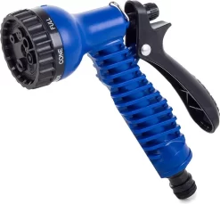 Uitrekbare Tuinslang Tot 15 Meter - Tuinsproeier Met 7 Verschillende Standen - Tuin Besproeien - Sproeikop - Blauw - Flexibel Elastisch -Tuingereedschap 1200x1112 1