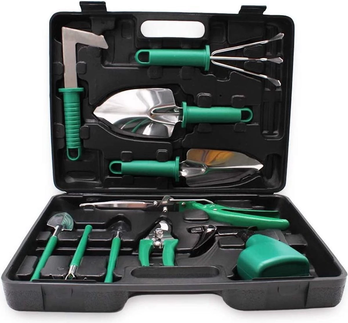 Tuingereedschap Set Tuinierset 10 Delig - Snoeischaar Tuinschaar Bloemenschaar Tuinschepje Plantenspuit Handhark 5 Tuingereedschap Set Tuinierset 10 Delig - Snoeischaar Tuinschaar Bloemenschaar Tuinschepje Plantenspuit Handhark - Afbeelding 5