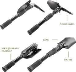 MacGyver Pikhouweelset En Schep - Opvouwbaar Pioniersschep - Zaag - Veldschep Inklapbaar - IJzer -Tuingereedschap 1200x1134 3