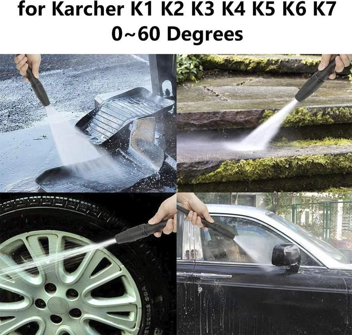 Merkloos 140 Bar Hogedrukspuitlans - Hogedrukreiniger Kärcher-opzetstuk - Verstelbare Sproeikop Voor Karcher Hogedrukreiniger - Accessoire Voor Karcher K1 K2 K3 K4 K5 K6 K7 8 Merkloos 140 Bar Hogedrukspuitlans - Hogedrukreiniger Kärcher-opzetstuk - Verstelbare Sproeikop Voor Karcher Hogedrukreiniger - Accessoire Voor Karcher K1 K2 K3 K4 K5 K6 K7 - Afbeelding 8