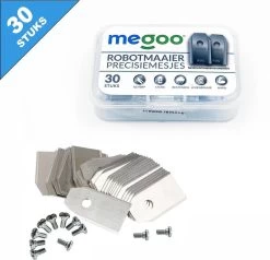 Mesjes Voor Husqvarna Automower - Reservemessen Voor Gardena Robotmaaier - 30st - RVS - Plastic Box - Megoo® -Tuingereedschap 1200x1155