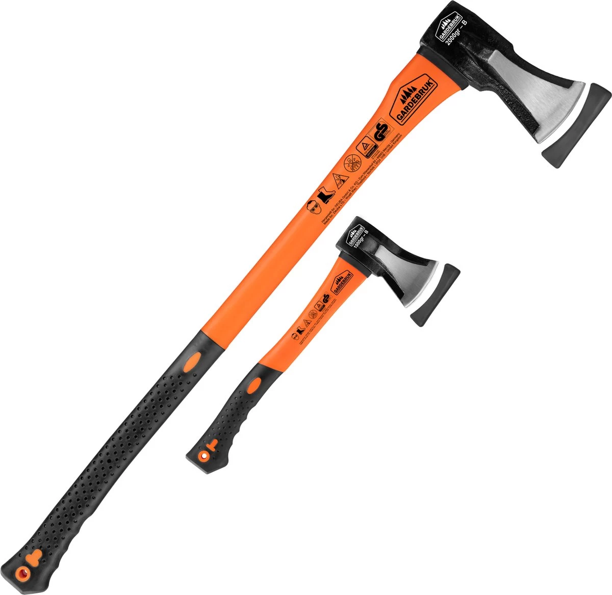 Merkloos Kliefhamer 3kg En Hakbijl 37cm Met Fiber Steel - Set Van 2 Stuks 1 Merkloos Kliefhamer 3kg En Hakbijl 37cm Met Fiber Steel - Set Van 2 Stuks