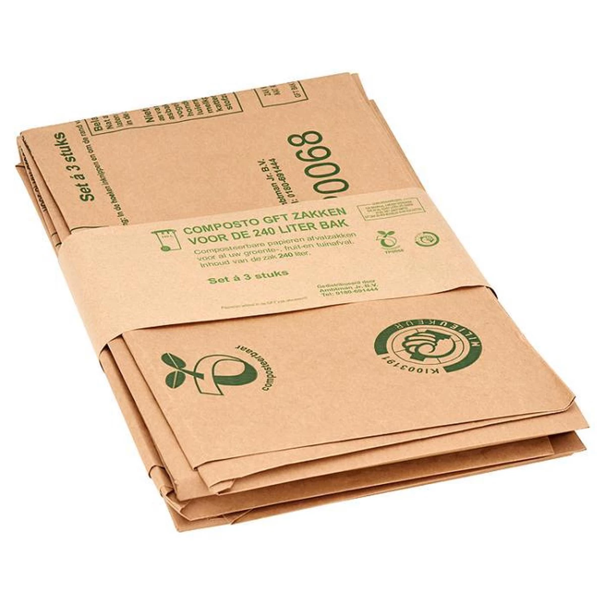 Composto GFT 240L Containerzak Set à 30 Stuks 1 Composto GFT 240L Containerzak Set à 30 Stuks