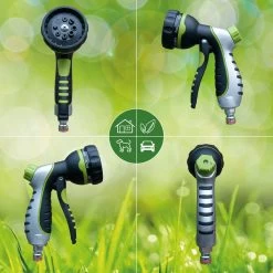 G-Flex Flexibele Tuinslang - Waterslang - 8 Verschillende Sproeistanden - Inclusief Opbergtas/splitter/Koppelstuk/Houder/Rubbers - 30 Meter -Tuingereedschap 1200x1200 1111