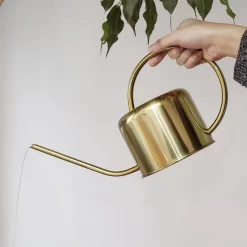 Kikkerland Vintage Gieter - Plantengieter Voor Binnen - Goud - 1,2L - Retro - Metaal -Tuingereedschap 1200x1200 1426