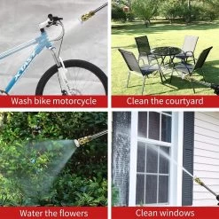 Merkloos Elektrische Accu-Hogedrukreiniger - 1.2mpa - Multifunctioneel Mondstuk - Draagbaar Oplaadbaar Snoerloos - Reinigingsspuitpistool - Met Rijke Accessoires - Voor Auto, Tuin, Terras, Raam - Zwart 17 Merkloos Elektrische Accu-Hogedrukreiniger - 1.2mpa - Multifunctioneel Mondstuk - Draagbaar Oplaadbaar Snoerloos - Reinigingsspuitpistool - Met Rijke Accessoires - Voor Auto, Tuin, Terras, Raam - Zwart -Tuingereedschap 1200x1200 144