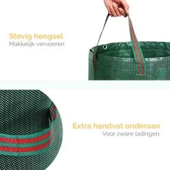 Goliving Tuinafvalzak - Set Van 2- Tuinafvalzakken Opvouwbaar - Tuinzak - Tuinafvalemmer - 2x 280 Liter - Groen -Tuingereedschap 1200x1200 37