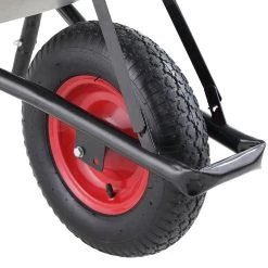 Gardebruk Kruiwagen 100L - Luchtband - 250kg Draagkracht Zilver -Tuingereedschap 1200x1200 59