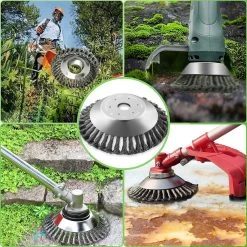 Merkloos SlimShop Onkruidborstel - Bosmaaier Grastrimmer - Onkruid - Onkruidkrabber - Voegenborstel - Onkruidverwijderaar - Max 10.000 Toerental P/m - 20CM -Tuingereedschap 1200x1200 713