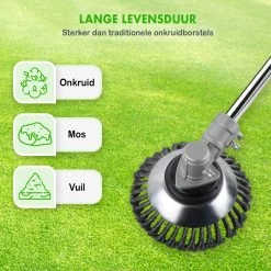 Merkloos SlimShop Onkruidborstel - Bosmaaier Grastrimmer - Onkruid - Onkruidkrabber - Voegenborstel - Onkruidverwijderaar - Max 10.000 Toerental P/m - 20CM -Tuingereedschap 1200x1200 714