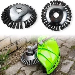 Merkloos Onkruidborstel - Voegenborstel - Elektrisch - Bosmaaier - Staalborstel - Universeel - 20cm -Tuingereedschap 1200x1200 720