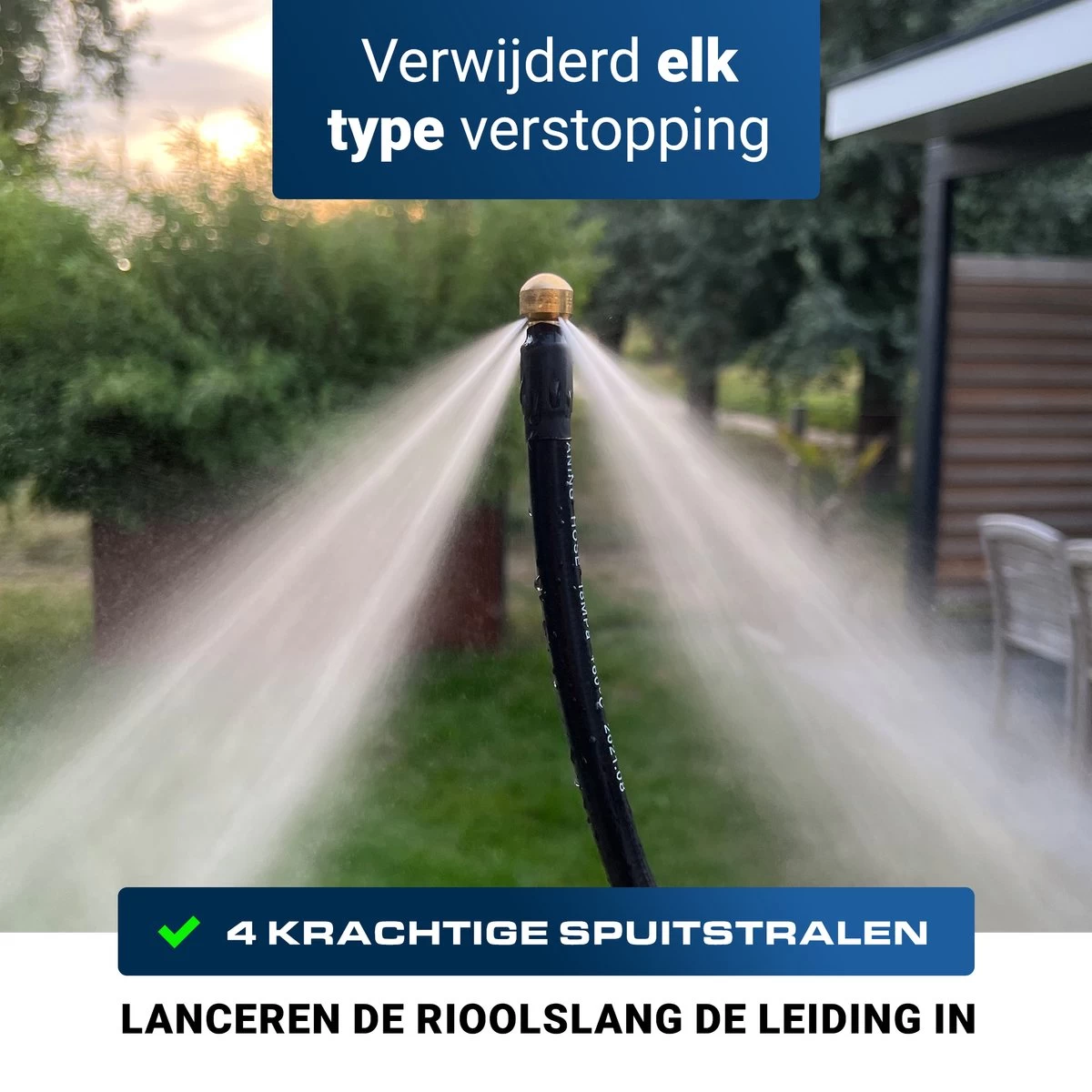 Techweise - Rioolslang Voor Kärcher K2 T/m K7 - 15M - Met 4 Achterwaartse Hogedruksproeiers 5 Techweise - Rioolslang Voor Kärcher K2 T/m K7 - 15M - Met 4 Achterwaartse Hogedruksproeiers - Afbeelding 5