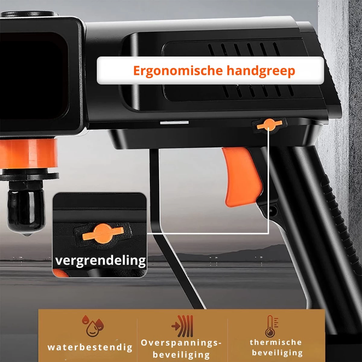 Hogedrukreiniger - Draagbaar - Auto Wasmachine - Hogedrukreiniger 2 Hogedrukreiniger - Draagbaar - Auto Wasmachine - Hogedrukreiniger - Afbeelding 2