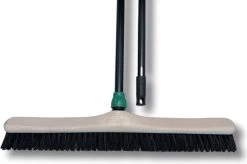 MAUS Bezem Binnen 60cm - Zachte Paardenhaar Zaalveger Met Steel 150cm - Gerecycled - Made In EU - Zeer Robuust