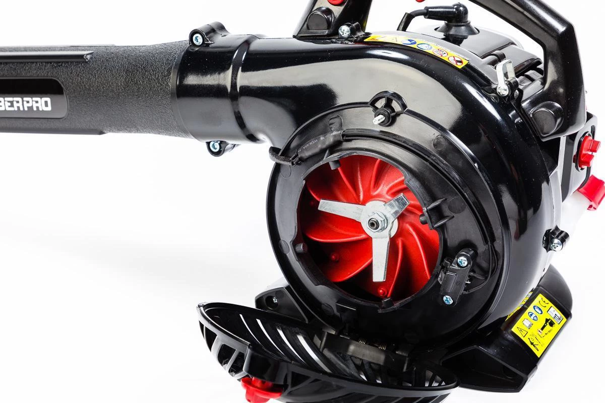 TIMBERPRO - Bladblazer - Benzine - Met Zuig En Versnipperfunctie - Blaassnelheid 225 Km/h - Opvangzak 45 L 2 TIMBERPRO - Bladblazer - Benzine - Met Zuig En Versnipperfunctie - Blaassnelheid 225 Km/h - Opvangzak 45 L - Afbeelding 2