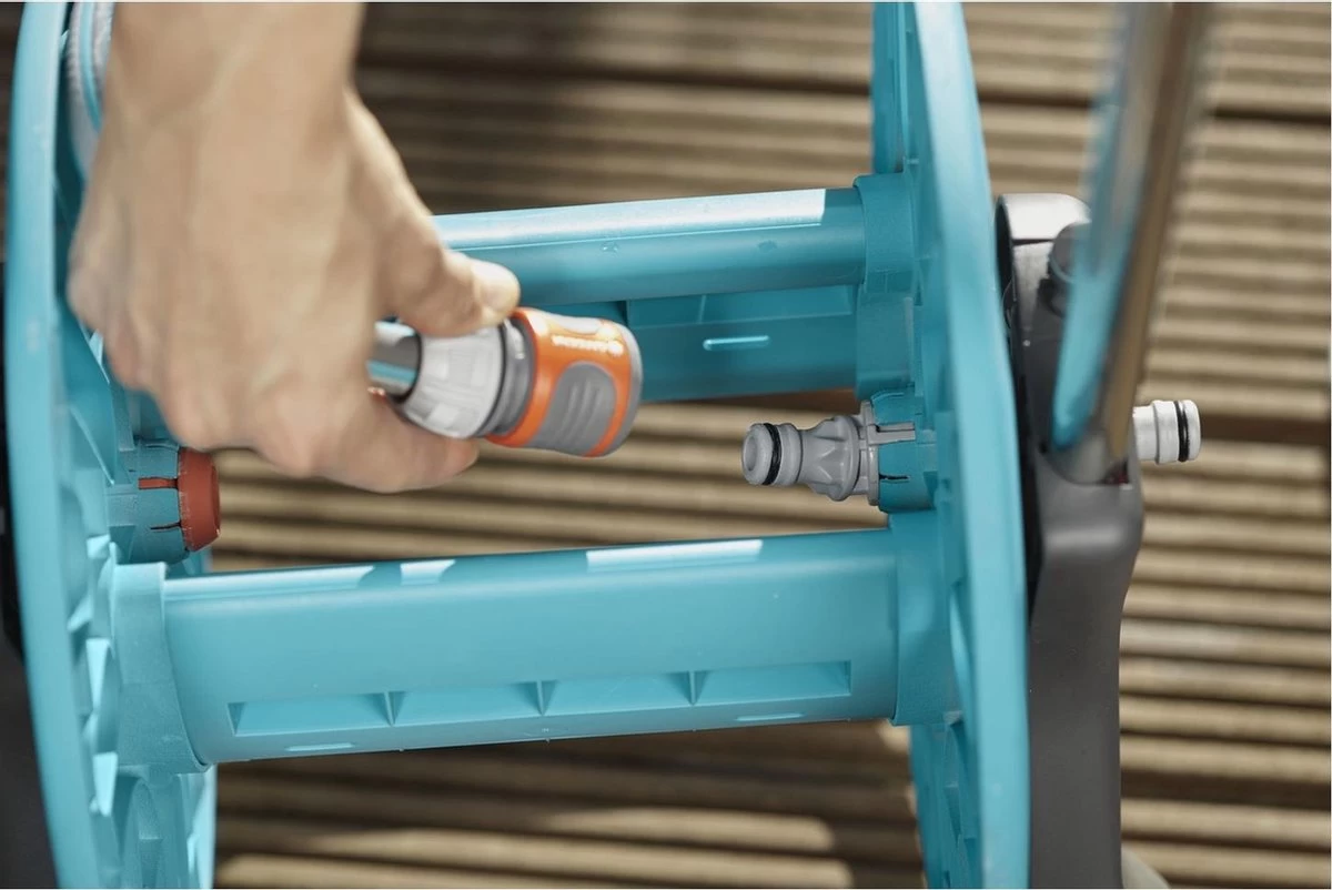 GARDENA - AquaRoll CleverRoll S Set Slangenwagen - Incl. 20 M Slang - Maximaal 40 M Opbergcapaciteit 2 GARDENA - AquaRoll CleverRoll S Set Slangenwagen - Incl. 20 M Slang - Maximaal 40 M Opbergcapaciteit - Afbeelding 2