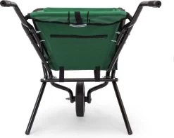 Relaxdays Kruiwagen Opvouwbaar - Inklapbare Tuinwagen - Vouwkruiwagen - Groen - 50 L -Tuingereedschap 1200x948