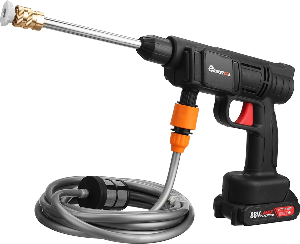 Merkloos Elektrische Accu-Hogedrukreiniger - 1.2mpa - Multifunctioneel Mondstuk - Draagbaar Oplaadbaar Snoerloos - Reinigingsspuitpistool - Met Rijke Accessoires - Voor Auto, Tuin, Terras, Raam - Zwart 12 Merkloos Elektrische Accu-Hogedrukreiniger - 1.2mpa - Multifunctioneel Mondstuk - Draagbaar Oplaadbaar Snoerloos - Reinigingsspuitpistool - Met Rijke Accessoires - Voor Auto, Tuin, Terras, Raam - Zwart - Afbeelding 12