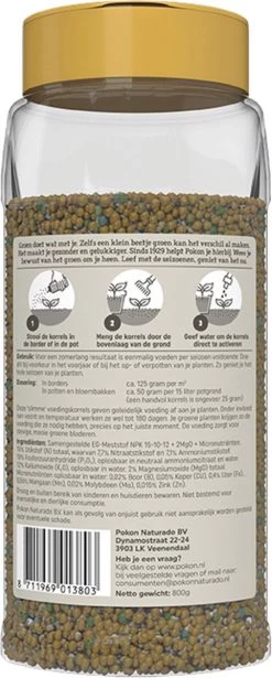 Pokon Voedingskorrels Voor Groene Planten - 800gr - 180 Dagen Voeding - Plantenvoeding -Tuingereedschap 482x1200 1