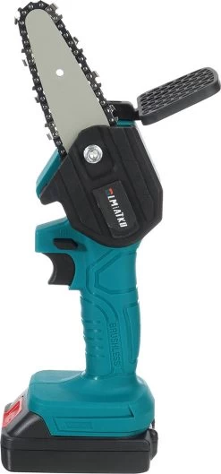 Merkloos Mini Accu Kettingzaag - 4 Inch Elektrische Boomzaag - Handkettingzaag - Met 2 Accu En 1 Oplader - Voor Tuinboom Ranch Bomen Snijden Hout- Blauw -Tuingereedschap 560x1200 1