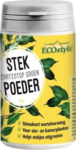 ECOstyle Stekpoeder Stimuleert Wortelvorming - Voor Sier & Kamerplanten - Helpt Stekjes Uitgroeien Tot Een Volwaardige Plant - 25 GR -Tuingereedschap 615x1200 2