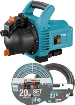 GARDENA - Classic Besproeiingspomp 3000/4 Compleet - Waterpomp - Incl. 3.5 M Aanzuigslang En 20 M Slang -Tuingereedschap 853x1200 1