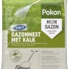Pokon Gazonmest Met Kalk - 5kg - Mest - Geschikt Voor 75m² - 120 Dagen Voeding